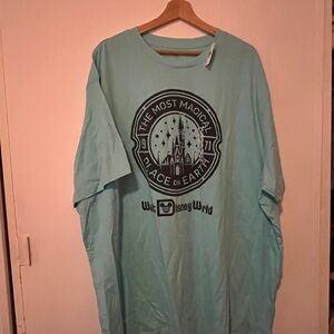 Disney Light Blue Magical Castle Tee